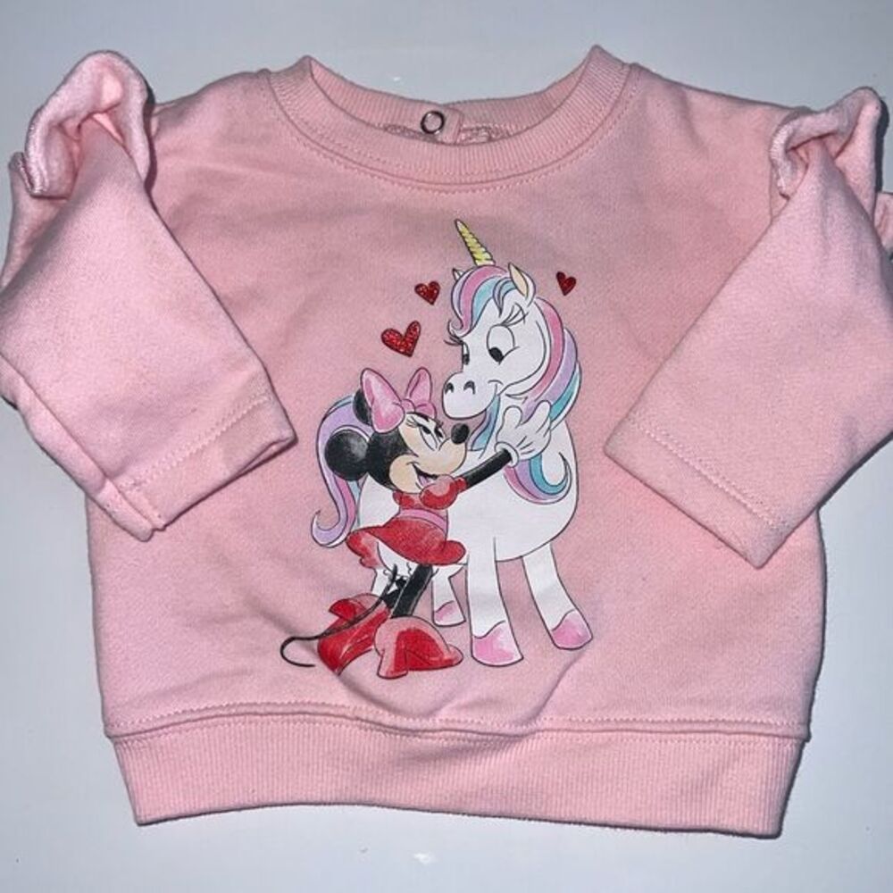 🛍 CUTE LITTLE BABIES MINNIE MOUSE SWEATSHIRT SIZE 0-3 MONTHS 🛍